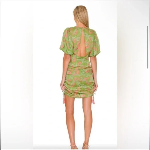 🔥 NWT 🔥 CLEOBELLA Revolve Kamila Mini Dress in Abstract Print Size XS 💕 - Picture 3 of 14